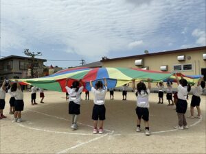 運動会に向けて練習を頑張っています！